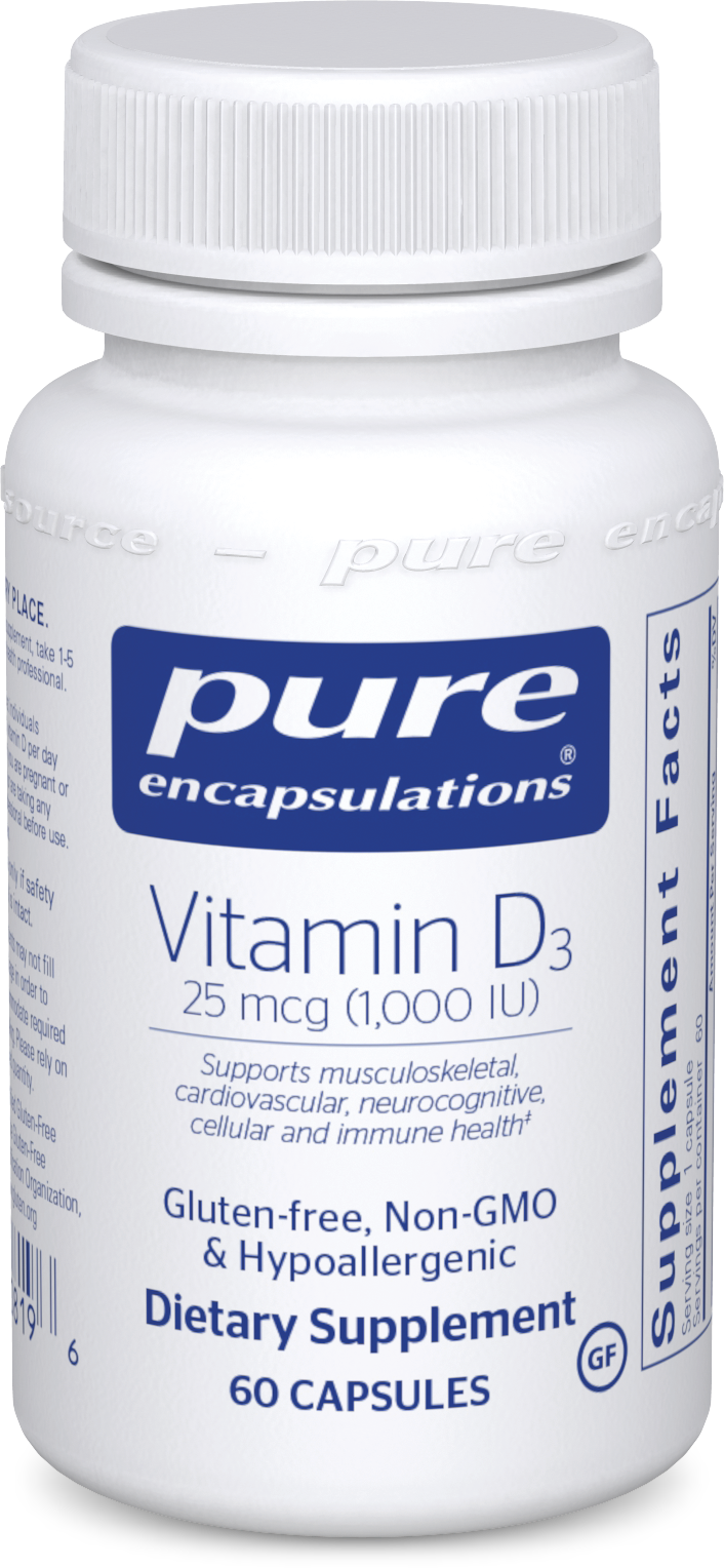 Vitamin D<sub>3</sub> — 25 mcg (1,000 IU)