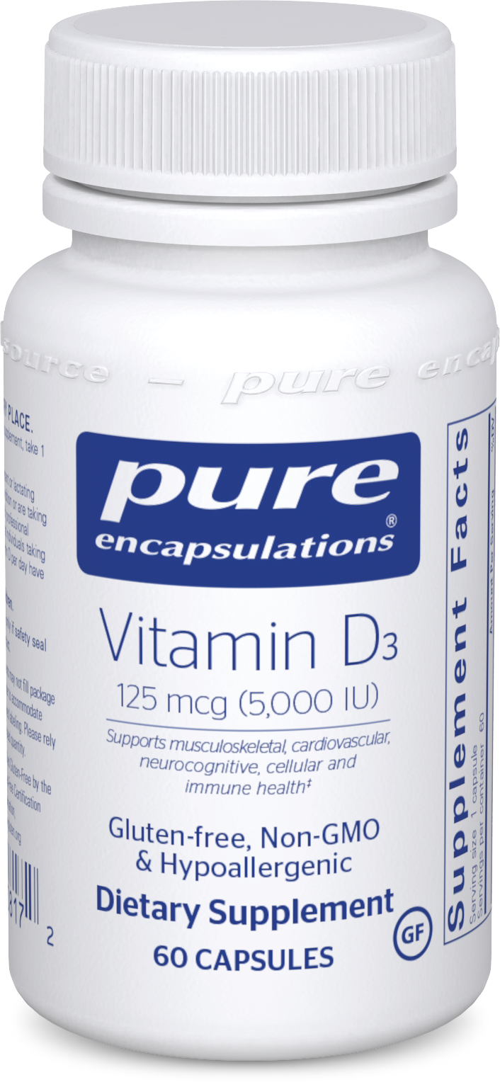 Vitamin D<sub>3</sub> — 125 mcg (5,000 IU)