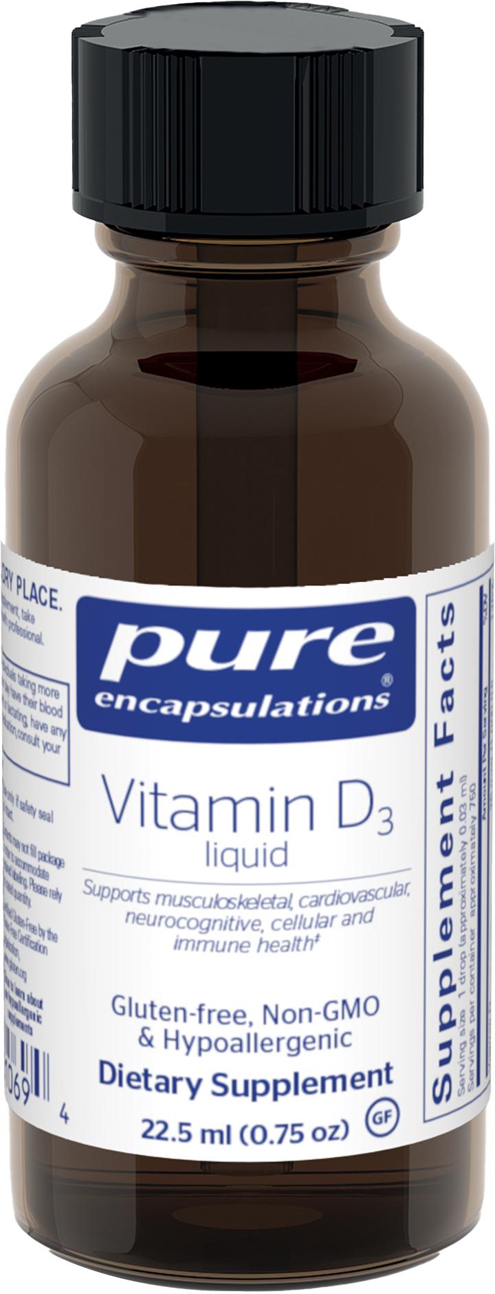 Vitamin D<sub>3</sub> liquid — 22.5 mL